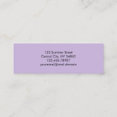 Minimalistisch zacht violette mini-Visitekaartje Mini Visitekaartje (Achterkant)