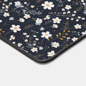 Minimalistisch Zachte Kleurrijke Tuin Wildbloemen Bureaumat (Hoek)