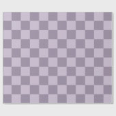 Minimalistisch Zachte Lavendel Schachbrett Patroon Cadeaupapier (Vlak)