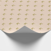 Minimalistisch Zachte Roze Monogram Cadeaupapier (Hoek)