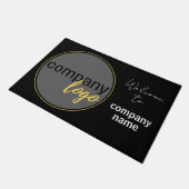 MINIMALISTISCH ZAKELIJK BEDRIJF LOGO WELKOMSTGROET DEURMAT (Schuin)