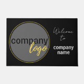 MINIMALISTISCH ZAKELIJK BEDRIJF LOGO WELKOMSTGROET DEURMAT (Voorkant)