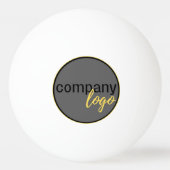 MINIMALISTISCH ZAKELIJK BEDRIJF LOGO WHITE PROMOTI PINGPONGBAL (Voorkant)