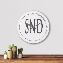 Minimalistisch zakelijk bedrijfs-cadeau en decorat grote klok