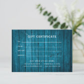 Minimalistisch zakelijk cadeaubewijs met logo (Staand voorkant)