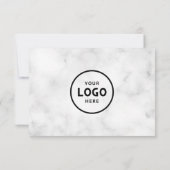 Minimalistisch zakelijk cadeaubewijs met logo (Achterkant)