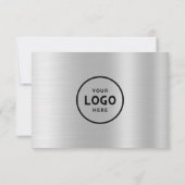 Minimalistisch zakelijk cadeaubewijs met logo (Achterkant)