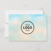 Minimalistisch zakelijk cadeaubon met Logo (Achterkant)