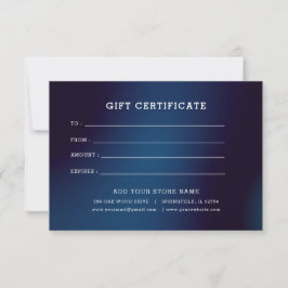 Minimalistisch zakelijk cadeaubon met logo