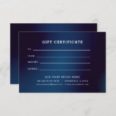 Minimalistisch zakelijk cadeaubon met Logo (Voorkant / Achterkant)