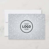 Minimalistisch zakelijk cadeaubon met logo (Achterkant)