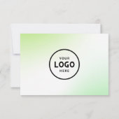 Minimalistisch zakelijk cadeaubon met Logo (Achterkant)