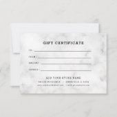 Minimalistisch zakelijk cadeaubon met Logo (Voorkant)