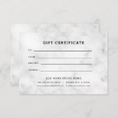 Minimalistisch zakelijk cadeaubon met Logo (Voorkant / Achterkant)