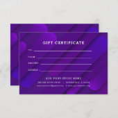 Minimalistisch zakelijk cadeaubon met Logo (Voorkant / Achterkant)