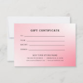 Minimalistisch zakelijk cadeaubon met Logo (Voorkant)