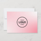 Minimalistisch zakelijk cadeaubon met Logo (Achterkant)