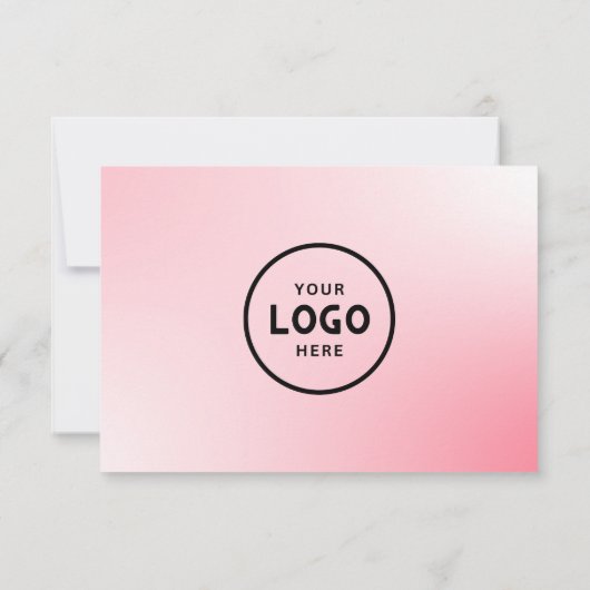 Minimalistisch zakelijk cadeaubon met Logo (Achterkant)