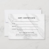 Minimalistisch zakelijk cadeaubon met Logo (Voorkant)