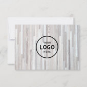 Minimalistisch zakelijk cadeaubon met Logo (Achterkant)
