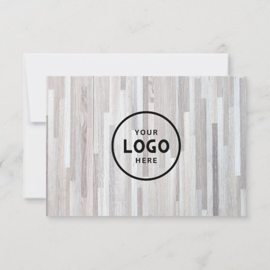 Minimalistisch zakelijk cadeaubon met Logo (Achterkant)