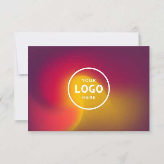 Minimalistisch zakelijk cadeaubon met Logo (Achterkant)