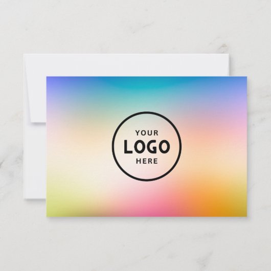 Minimalistisch zakelijk cadeaubon met Logo (Achterkant)