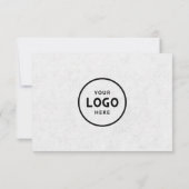 Minimalistisch zakelijk cadeaubon met Logo (Achterkant)