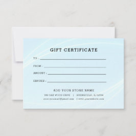 Minimalistisch zakelijk cadeaubon met Logo