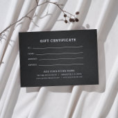 Minimalistisch zakelijk cadeaubon met Logo