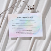 Minimalistisch zakelijk cadeaubon met Logo