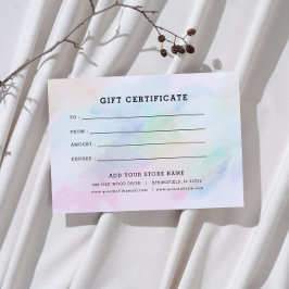 Minimalistisch zakelijk cadeaubon met Logo