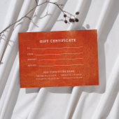 Minimalistisch zakelijk cadeaubon met Logo