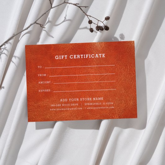 Minimalistisch zakelijk cadeaubon met Logo