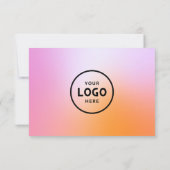 Minimalistisch zakelijk cadeaubon met Logo (Achterkant)