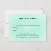 Minimalistisch zakelijk cadeaubon met Logo (Voorkant)