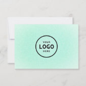 Minimalistisch zakelijk cadeaubon met Logo (Achterkant)