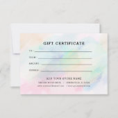 Minimalistisch zakelijk cadeaubon met Logo (Voorkant)