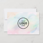 Minimalistisch zakelijk cadeaubon met Logo (Achterkant)