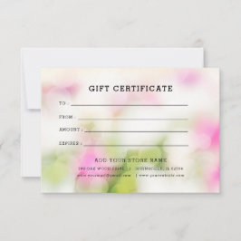Minimalistisch zakelijk cadeaubon met logo