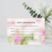 Minimalistisch zakelijk cadeaubon met Logo (Staand voorkant)