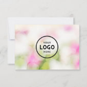 Minimalistisch zakelijk cadeaubon met Logo (Achterkant)