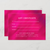 Minimalistisch zakelijk cadeaubon met Logo (Voorkant / Achterkant)