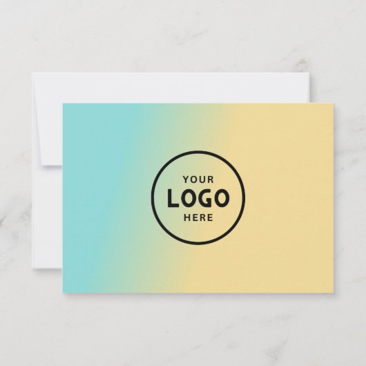 Minimalistisch zakelijk cadeaubon met Logo (Achterkant)