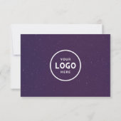 Minimalistisch zakelijk cadeaubon met Logo (Achterkant)