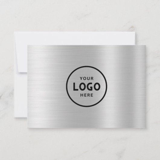 Minimalistisch zakelijk cadeaubon met Logo (Achterkant)