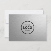 Minimalistisch zakelijk cadeaubon met Logo (Achterkant)