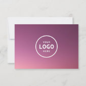 Minimalistisch zakelijk cadeaubon met Logo (Achterkant)