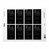 Minimalistisch zakelijk dank voor de verpakking va etiket (Full Sheet)