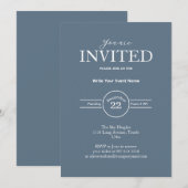 Minimalistisch zakelijk evenement kaart (Voorkant / Achterkant)